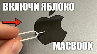 Как включить яблоко на MacBook? Сделать чтоб загорелось!