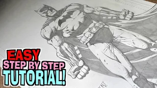 How To Draw The Batman *Easy Step By Step TUTORIAL!* 🦇