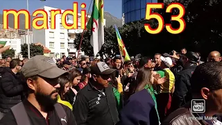 الحراك السلمي في ولاية بجاية الثلاثاء 53  le mardi le 25 février manifestation Béjaïa 53