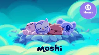 Close Your Eyes SleepyPaws & More – 1.5 Hour Bedtime Stories Compilation | Moshi Kids