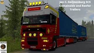 dutch trucker mario ets 2 lzv Jan C. Swijnenburg SCS Trailer Pack DAF XF 105  Combo Skin Pack zweden