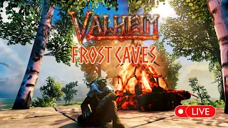 Exploring FROST CAVES in the MOUNTAINS | Valheim LIVE