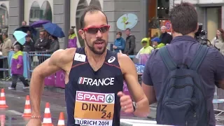 Zurich 2014 : Yohann Diniz, la marche de l'histoire ! (record du monde du 50 km en 3h32'33)