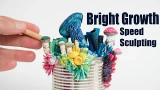 Bright Growth Speed Sculpting | Contemporary Art Process