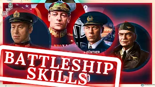 World of Warships - The Best Commander Skill Builds For Battleship of All Nations - Update 0.10.0