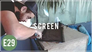 How to make DIY WINDOW SCREENS for bus, RV or anywhere! - Skoolie Bus Conversion - E29