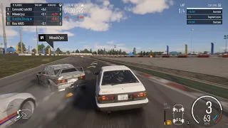 Total Time Penalty For Being Rammed is about 3.5 seconds (Forza Motorsport)