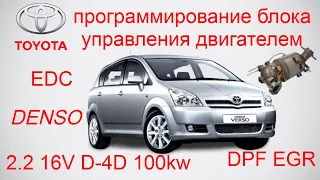 ✅ Toyota Corolla Verso 2.2 D-4D 100kw программирование блока управления двигателем Denso DPF EGR