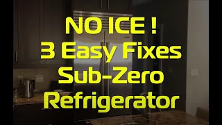 No Ice! Flashing Ice Cube on Sub-Zero Fridge - 3 Easy Fixes