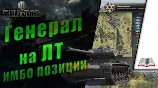 Линия фронта. Генерал на ЛТ. Имбовые позиции на точках A, B, D. Как забирать точку C