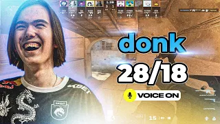 Donk plays Faceit Ranked with friends | #CS2 POV
