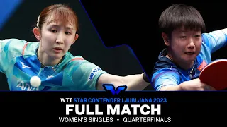 FULL MATCH | Hina HAYATA vs SUN Yingsha | WS QF | #WTTLjubljana 2023