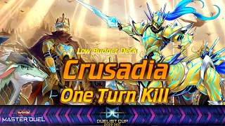 (Duelist Cup) Crusadia One turn Kill Event Gameplay/Low budget /suitable for DL 1-15  游戏王Master Duel