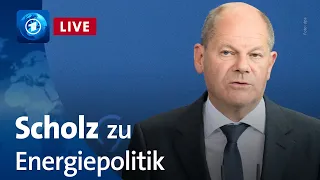 Kanzler Scholz zu Energiepolitik und Uniper-Rettungsplan