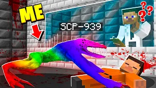 I Became RAINBOW SCP-939 in MINECRAFT! - Minecraft Trolling Video