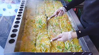 Omelet Vegetable Pancake / 古早味蔬菜蛋餅 - Taiwanese Traditional Food