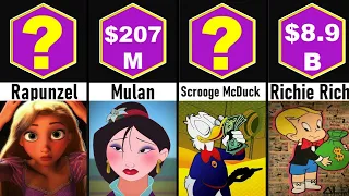 Comparison: Richest cartoon characters| Top 10 Richest Cartoon Characters