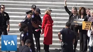 Jane Fonda Arrested During DC Climate Change Protest
