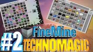 #2FineMine прохождения на сервере TECHNOMAGIC ,быстрый старт,изучаем ThaumCraft, сложные крафты.