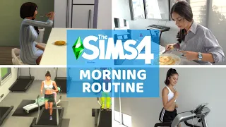 My Morning Routine (copying my Sims character) | Grace's Room