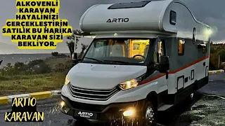 SATILIK EV GİBİ SIFIR KM. OTOMATİK ALKOVEN' Lİ KARAVAN | FİYATI VİDEODA | ARTIO CARAVAN.