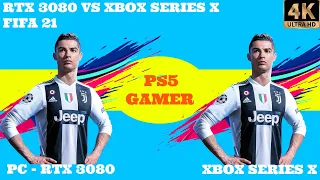 FIFA 21 - XBOX SERIES X VS PC - RTX 3080 GRAPHICS AND FRAMERATE COMPARISON.
