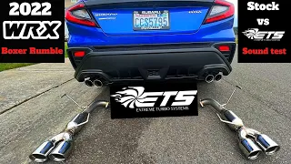 2022 WRX Muffler delete ETS exhaust install sound test vs stock boxer rumble is back!