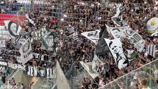 ULTRAS AND FANS: STURM GRAZ FANS AWAY IN HÜTTELDORF | SK Rapid Wien - SK Sturm Graz