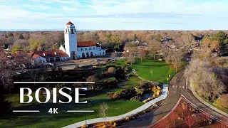 Boise Idaho Aerial Views: 4K Drone