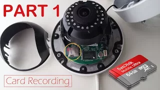 PoE Hikvision IP Camera microSD Card Recording Step by Step Tutorial - Part 1