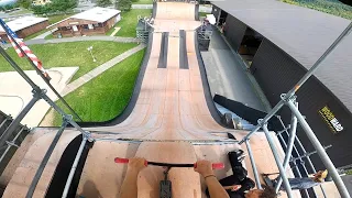 CRAZY 1ST TIME RIDING MEGA RAMP IN 2021!