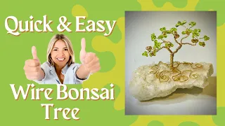 How to make a Beaded Wire Bonsai Tree, To Easy to Believe!