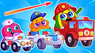 Let's Go  Rescue Team and Police Monster Truck! 🚔✨ || Best Kids Cartoon by Meet Penny 🥑💖