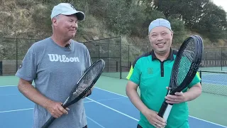 WHY AM I USING THREE DIFFERENTLY WEIGHTED SOLINCO BLACK OUT XTD TENNIS RACKETS?