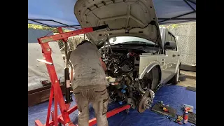 Land Rover Discovery 4 Engine removal with body on episode 3