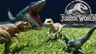 T-Rex vs Indominus Rex vs Blue | Jurassic World Final | Low Budget Remake