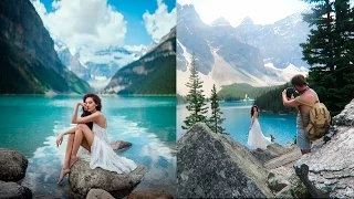 Mountain Lake Photoshoot Behind The Scenes