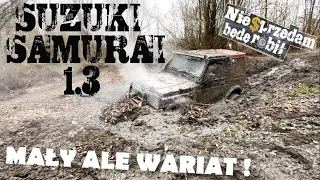 NaGarażu 31 | SUZUKI SAMURAI 1.3 OFF-ROAD | OSTRE UPALANIE W BŁOCIE