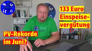 Neuer Ertrags-Rekord unserer Photovoltaikanlage? So sieht unsere Statistik im Juni 2021 aus.