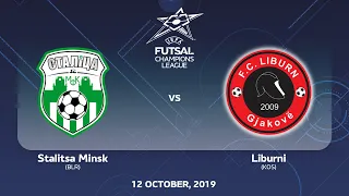 Stalitsa Minsk (BLR) - Liburni (KOS). UEFA Futsal Champions League Main Round - 12.10.2019.