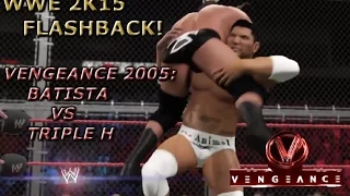 WWE 2K15 - Flashback: Batista vs Triple H - Hell in a Cell match | Vengeance 2005