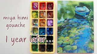 my thoughts on Miya Himi jelly gouache one year later... 🎨