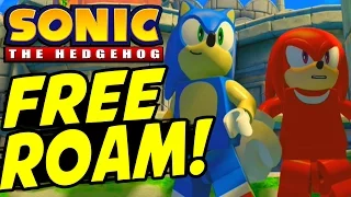 LEGO Dimensions SONIC The Hedgehog FREE ROAM Open World Gameplay - All Quest & All Locations