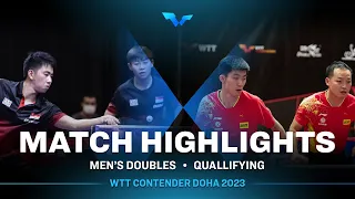 Zhou Kai/Yu Ziyang vs Pang Yew En Koen/Quek Izaac | MD Qual | WTT Contender Doha 2023