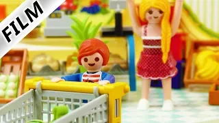 Playmobil Film deutsch | Julian geht ganz alleine EINKAUFEN Was kauft er? Kinderserie Familie Vogel