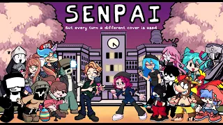 Friday Night Funkin' : Senpai, but every turn a different cover is used (BETADCIU)