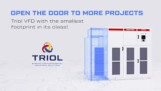 Open the door to more projects with Triol's smallest footprint VFD!