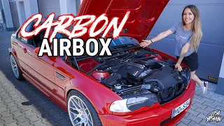 Airbox mit mega Sound 🥵 | Carbon Airbox Karbonius | BMW E46 M3 | Lisa Yasmin