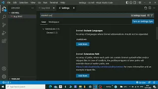 fix Emmet not working in html VS Code