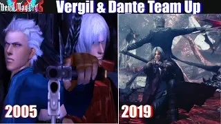 Dante & Vergil Team Up in 2005 vs 2019 (DMC3 vs DMC5) - Devil May Cry 5